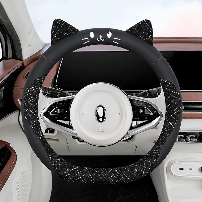 New Style Car Steering Wheel Cover with Good Hand Feel, Anti-Slip, Universal for All Seasons, Steering Wheel Protective Cover