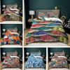 3D Quilt Cover Art Color House Three-Piece Wish