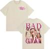 Singer Bad Gyal Vintage 90s Graphic T Shirt Men Women Harajuku Aesthetic Trend Tshirts Casual Loose Cotton Short Sleeve T Shirt
