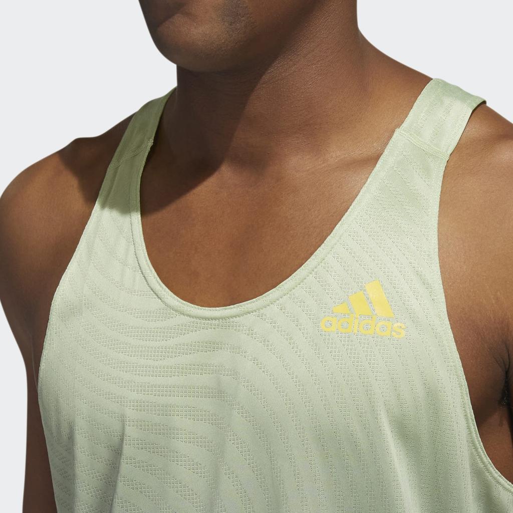 adidas Gradient Striped Logo Tank Top Men Tops Carbon-Black HK5635