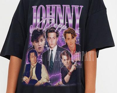 JOHNNY DEPP Vintage Shirt, Johnny Depp Homage Fan Tees, Johnny Depp Homage Retro, Johnny Depp Graphic Retro 90s, Johnny Depp Merch