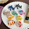Fun Stylish And Mini Hair Clips Featuring Delightful Sea Creatures For Women