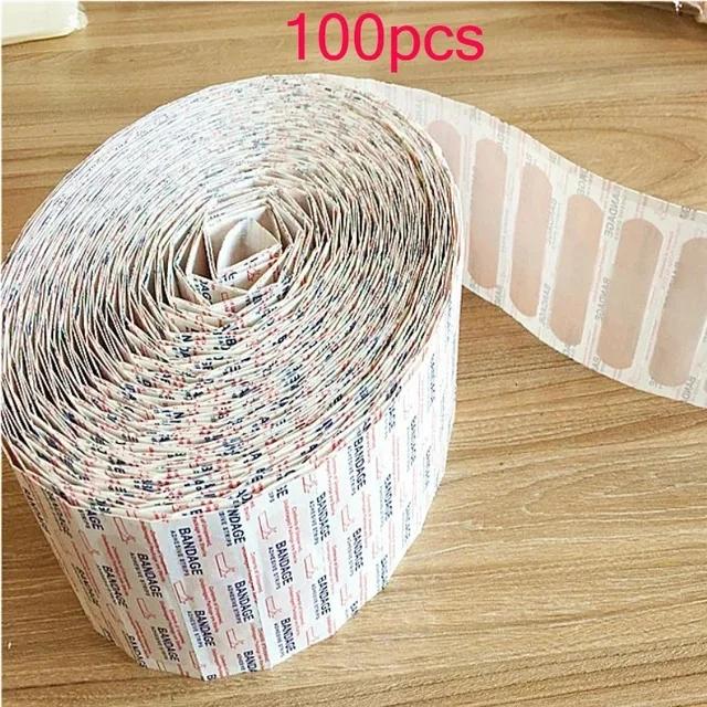 100pcsBreathable Band Aid Waterproof Bandage First Aid Wound Dressing Medical Tape Wound Plaster Emergency Kits Bandaids