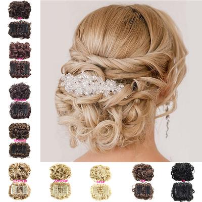 1pc Women Combs Hair Bun Chignon Claws Wig Curly Makeup Fake