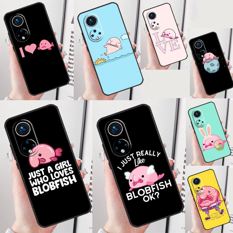 Cute Blobfish Case For Honor Magic 5 6 7 Lite Honor 200 Pro X8b X9a X8a X8 X9 X9c X9b 50 70 90 Lite Cover
