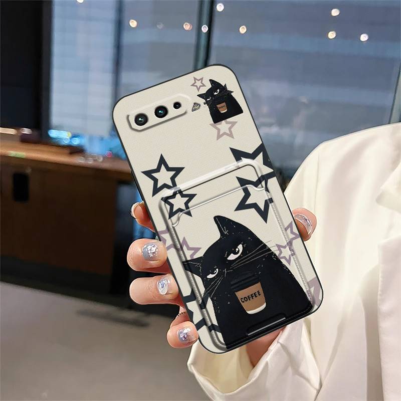 Graffiti Cute Phone Case For Asus ROG Phone5/5S/5Pro/5UltimateZS673KS Shockproof Cover Durable TPU Anti-knock Card Bag