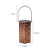 Solar Iron Art Hexagonal Projection Lantern