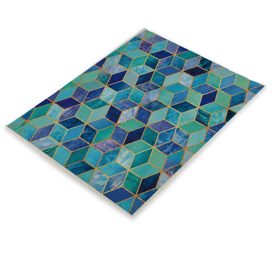 

45 * 30Cm Placemats Placemats for Table Nordic Geometric Print Pattern Untersetzer Coasters Cup Mats Serviette De Table Tissu 2pcs 30x45cm