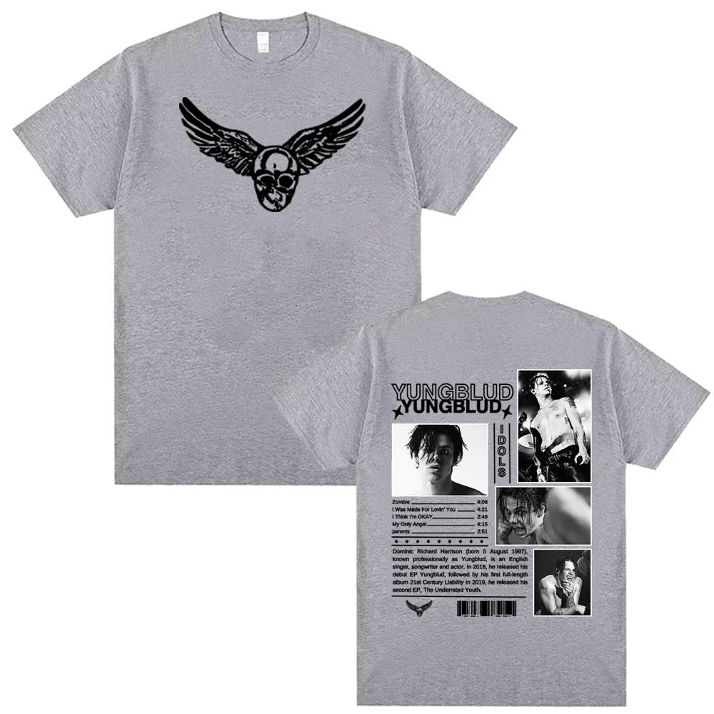 2025 Summer Singer Yong Bulu Idol Album Tour Cover Tshirt Mens Fashion Harajuku Pure Cotton Hiphop Tshirt Casual Street Wear