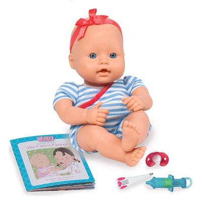 Baby Girl Attachment Doll Sweet Baby Medical Time, 30cm