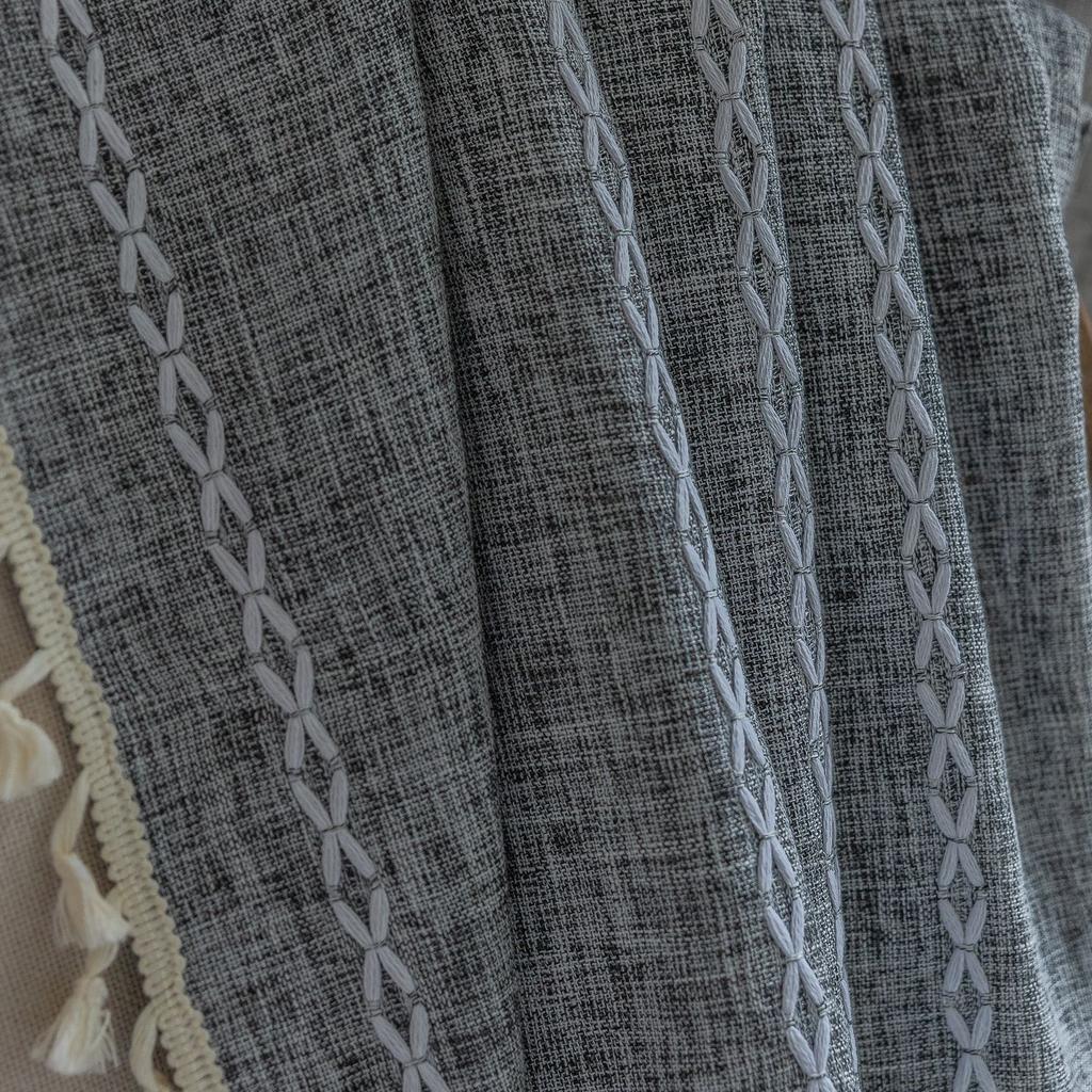 Short Curtain American Country Half Curtain Pull Curtain Bay Window Kitchen Blackout Small Curtain Coffee Curtain