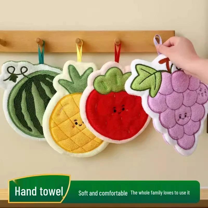 

Новое поступление: Милое полотенце для рук из кораллового флиса «Овощной сад» - Впитывающее, быстросохнущее и с петелькой для подвешивания