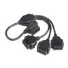Automotive OBD2 Verlängerung Kabel L Shaped OBD2 Adapter Kabel OBD2 L Form Splitter Kabel Erweitern Sie Ihre OBD2 Port zu Drei