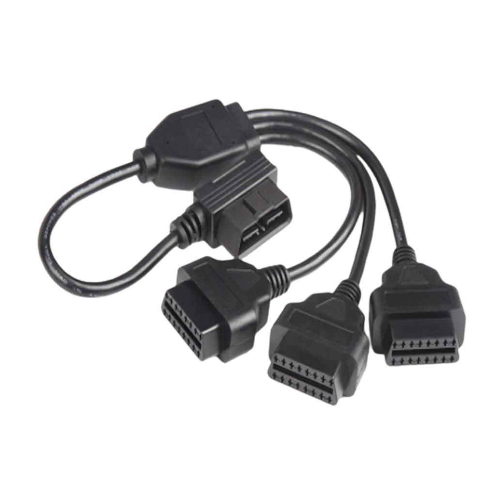 Automotive OBD2 Verlängerung Kabel L Shaped OBD2 Adapter Kabel OBD2 L Form Splitter Kabel Erweitern Sie Ihre OBD2 Port zu Drei