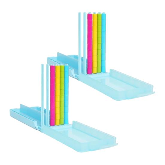 Jeux d'empilement et de tri de couleurs 1/2 ensembles, Jeu de puzzle d'empilement d'anneaux arc-en-ciel pour enfants et adultes, Jeu de société Défi d'empilement pour les soirées en famille, Fêtes