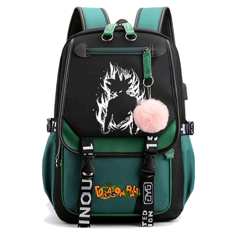 Anime Dragon Ball Backpack for Women Canvas Laptop Bag Back To Schoolbag for Teenager Girl Schoolbag Women Travel Bag Mochila