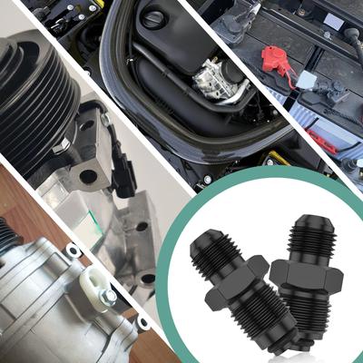 AN6 To M16 AN6 To M18 Aviation Aluminum Male Flare Union Universal Straight Fuel Hose Adapter AN Male To AN Male Coupler