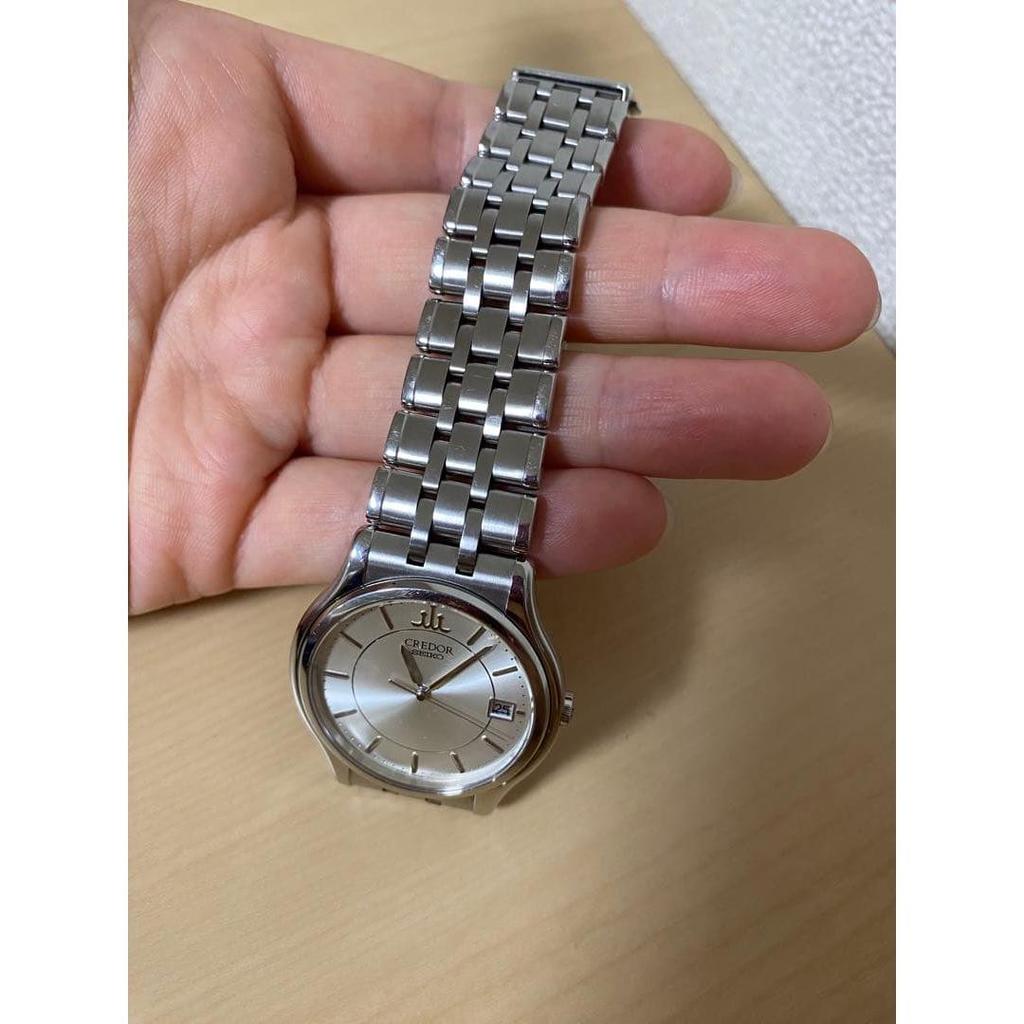 Used [Good Condition] Seiko Credor Signo Date Quartz Silver Dial