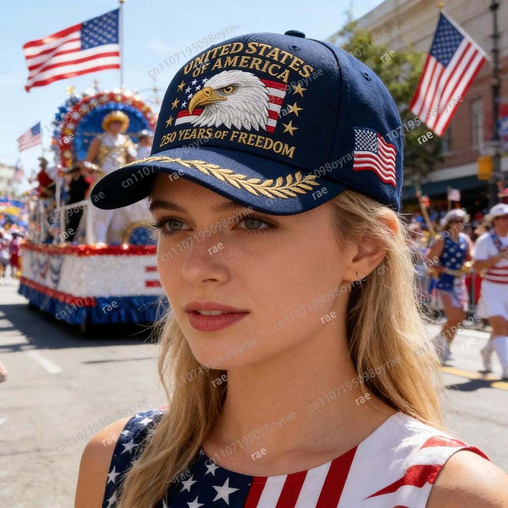 250Th Anniversary Usa Baseball Cap Patriotic Eagle 250 Year American Anniversary Hat Adjustable Veteran Hats Gift