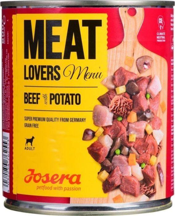 Pâtée pour chien - JOSERA - Meat Lovers Menu - Bœuf - Pommes de terre - 400g