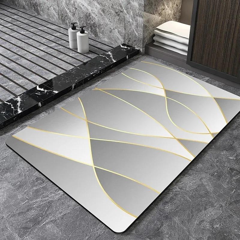 Colorful Geometric Texture Door Front Mat Decoration Home Bathroom Floor Mat