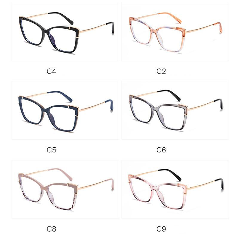 Tea Leopard Frame Cat Eye Prescription Glasses For The Nearsighted Blue Light Blocking Women Myopes Lunettes 0 -0.5 -0.75 To -6