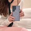 Slim Matte Translucent Frameless Wireless Charging Magnetic Case For Samsung Galaxy S25 S24 S23 Plus Ultra Hard Shockproof Cover