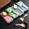Portable Stainless   Spoon Fork Set Ideal For Picnics Office Dorm Dishwasher Safe