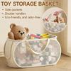Grote Opbergbak voor Kinderspeelgoed, Organizer Mand met Extra Capaciteit voor Knuffels & Pluche Speelgoed, Draagbare Wasmand