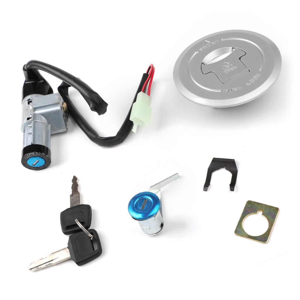 Ignition Switch Petrol Fuel Cap Seat Lock Set Kit Keys For Honda Cbf125 2009-2013