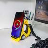 Compact Car Desktop Wireless Charger with Fast Charging Forklift for Apple 15 Watch & Phone Holder