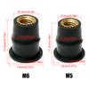 10Pcs/Set M5 5mm Metric Rubber Well Nuts Motorcycle Windscreen Windshield Fairing Cowl For Honda Suzuki Auto Motorbike Off-road