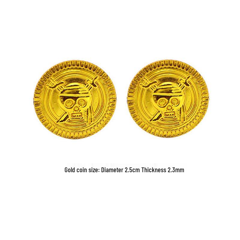 100-Piece Pirate Treasure Chest Coins: Decorative Halloween Figurines for Pirate Themes