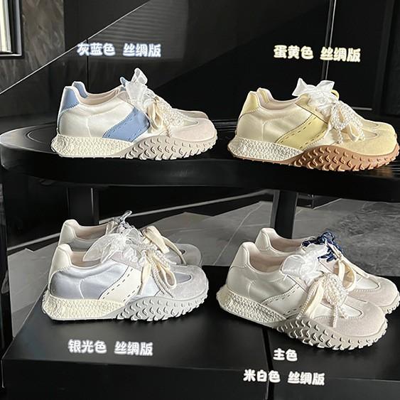 Dopamine Leather Forrest Gump Shoes 2025 Summer New Thick-soled Small Fresh German Training Shoes Casual Versatile Breathable Shoes