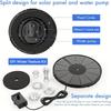 44pcs 3.5W Solar Fountain Pump, Water Feature Outdoor DIY Solar Bird Bath Fountain with Multiple Nozzles,for Garden Pool, Ponds