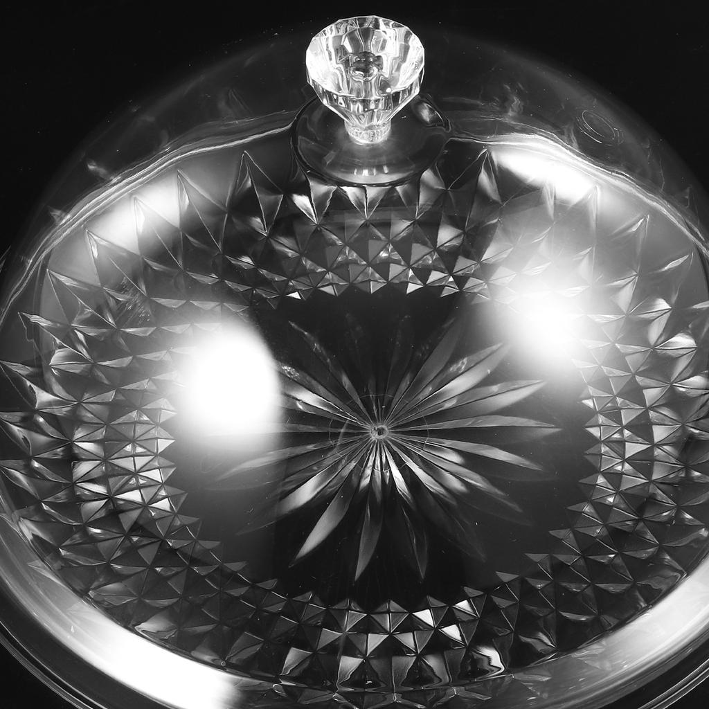 Transparent Cover Cake Pan Dessert Tray Clear Stand Food Cheese Snack The Pet for Party Cupcake Holder