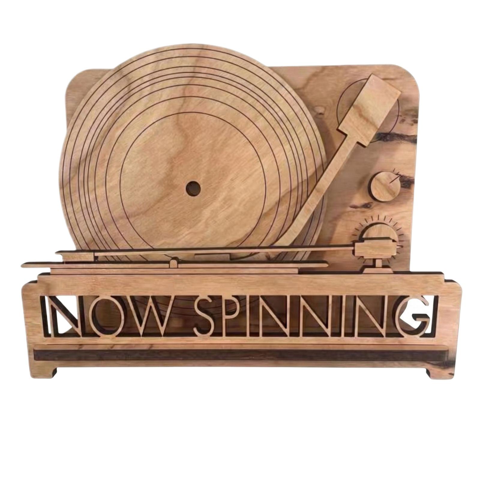 Record Player Storage Stand / Phonograph Storage Stand One Size коричневый