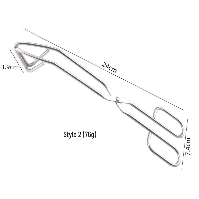 ZISIZ 304 Stainless Steel Scissor Food Tongs