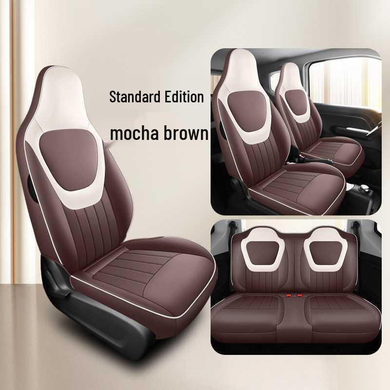 Perforated Leather Car Seat Cushion for Wuling Hongguang Mini 3rd Gen - Four Seasons Comfort