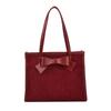 Large Capacity Women's Red One Shoulder Bag PU Leather Fashion Casual Ladies Wedding Travel Versatile Handbags Spring