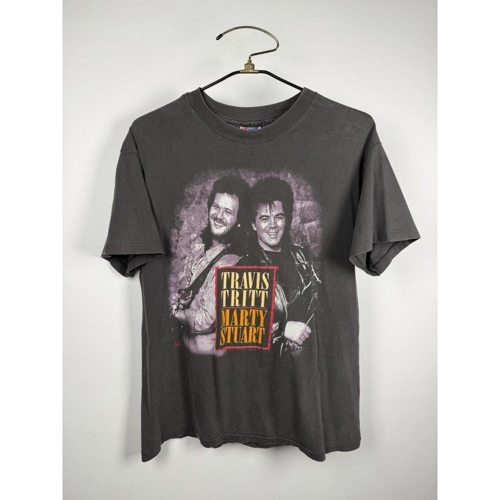 Vintage 1992 Travis Tritt amp Marty Stuart No Hats Tour Country Shirt Unisex T-Shirt S