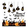 4Pcs/set DIY Halloween Pumpkin Stickers Self-adhesive Halloween Wall Sticker  Halloween