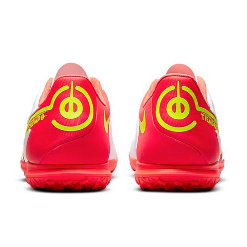 Nike Legend 9 Club TF Turf Sports Shoes White/Red Training Soccer Shoes DA1193-176