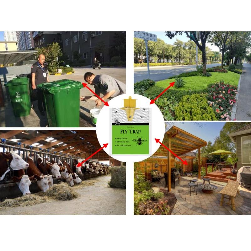 Spdak Grüne Fliegenfalle Hängend Wasserlöslicher Köder Fliegenkäfig Effektiver Fliegenfänger