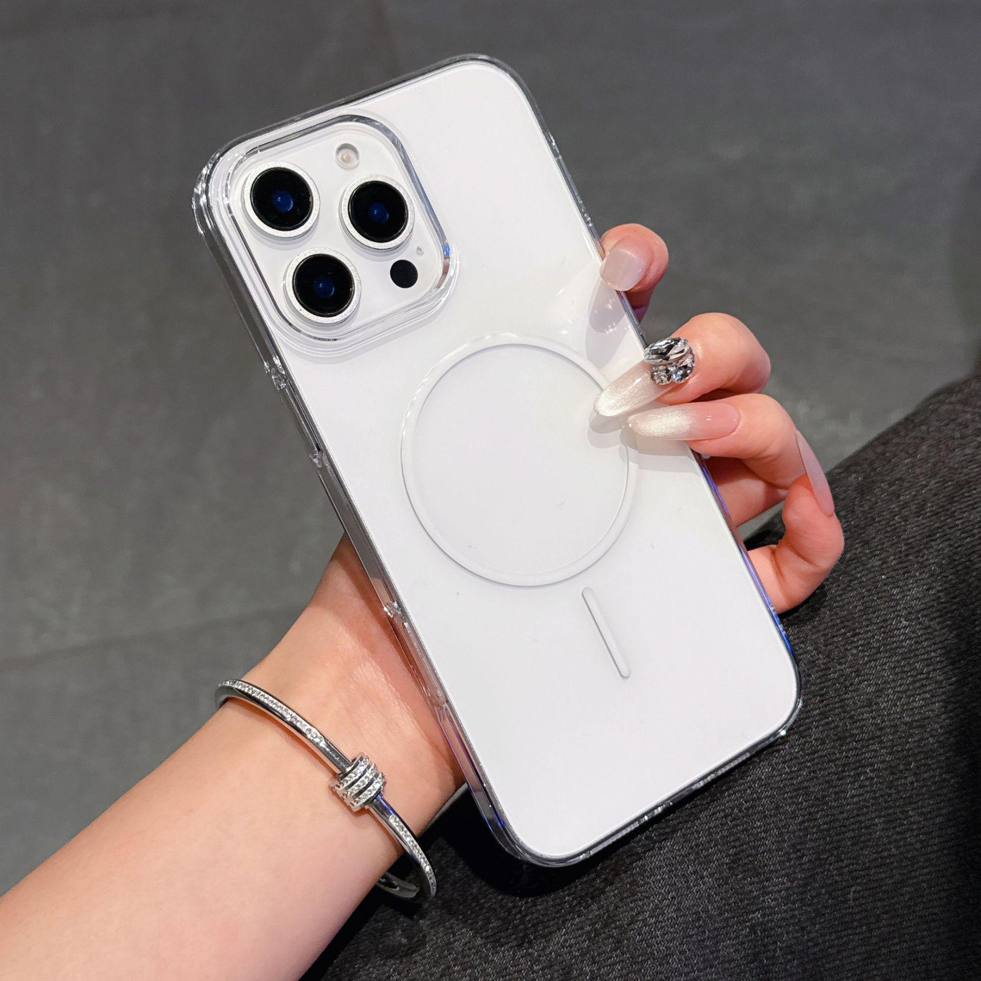 

Applicable To IPhone16Promax Mobile Phone Case PC Hard Magnetic Suction Apple 15 Protective Case 14 Ultra-thin iPhone16