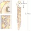 2pcs  1 Pc Wing +1 Pc Moon Tapestry  Handcraft Symmetrical Design Woven Tapestry Bohemian Home Decor Angel Wings Macrame