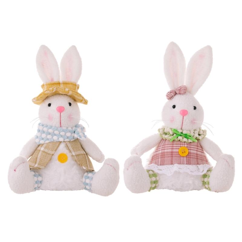 

Beautiful Easter Rabbit Doll Decorative Easter Rabbit Toy Perfect for Holiday Decorationa and Window Display 1