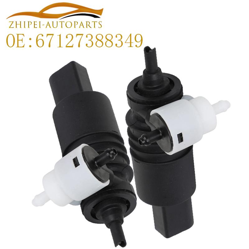 67127388349 Front Windshield Washer Water Pump Motor Car 61662751743 For BMW X1 X2 X3 X4 X5 F15 F39 F45 F46 F49 F85 2014-2016