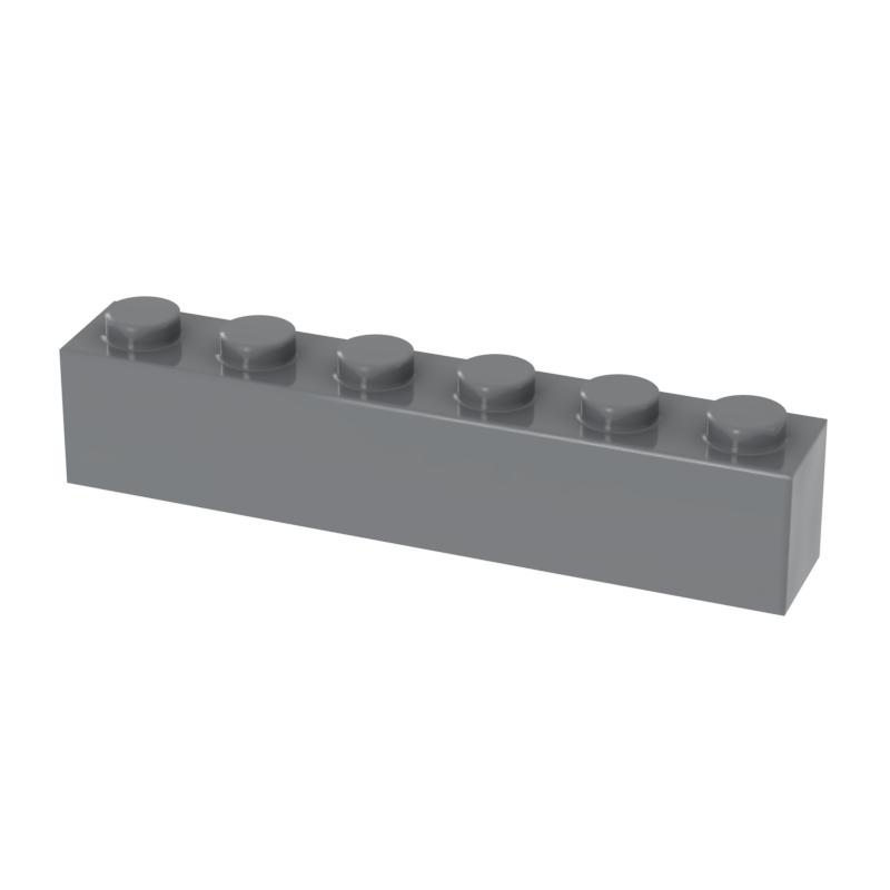 [FunBrick] 10/30/50PCS DIY Bulk Building Blocks 1x6 Dots 40pcs Thick bricks Educational Creative Part classic sets Com