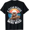 Čistý bobr má vždy ranní erekci Vtipné vtipné tričko hrubý dárek